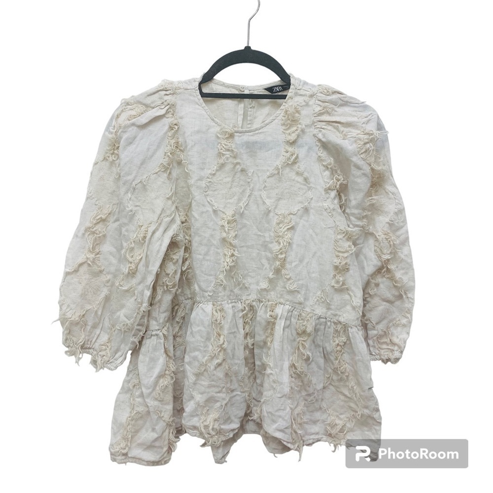 Zara Voluminous Fringe Blouse - Picture 2 of 14